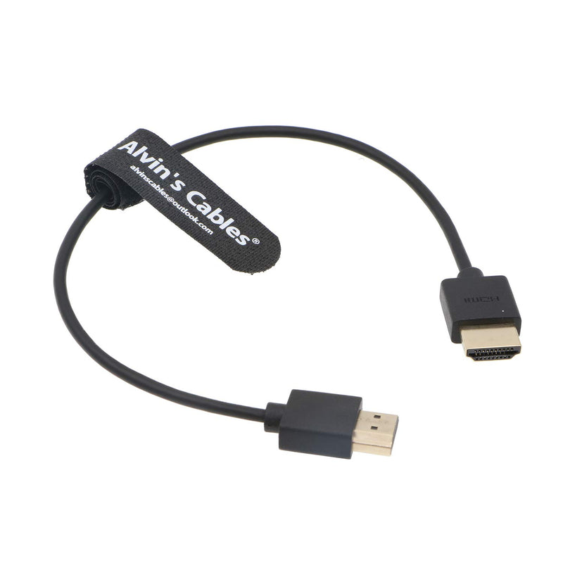 [AUSTRALIA] - Alvin's Cables Z Cam E2 HDMI Thin and Flexible Cable High Speed Ethernet for Portkeys BM5 Monitor Straight to Straight 30CM Straight to Straight Thin and Flexible 0.3 Meter 