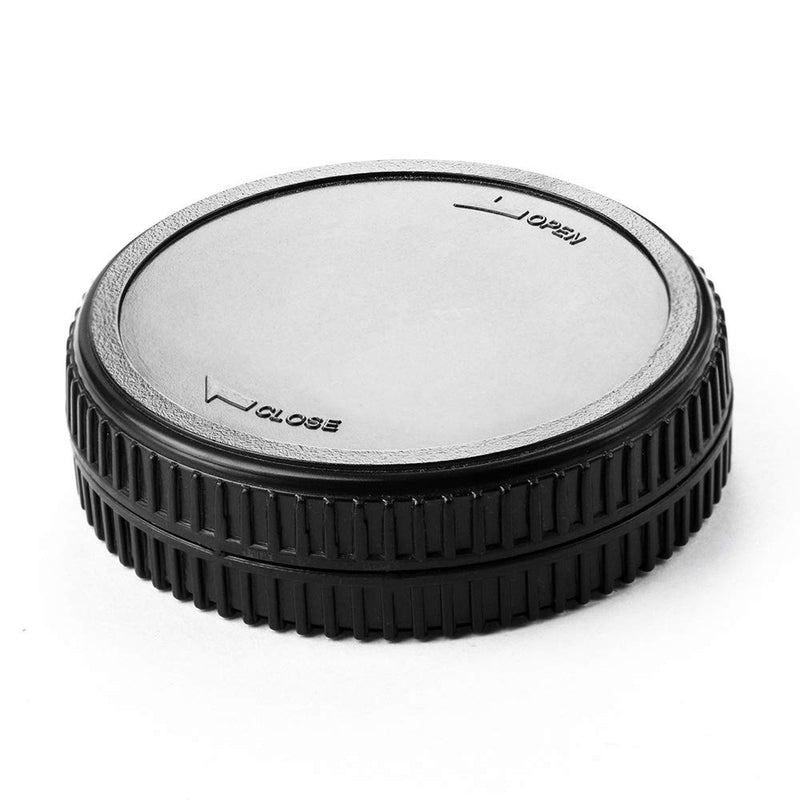 Micro 4/3 Body Cap and Lens Rear Cap Cover Replacement Set for Olympus/Panasonic M4/3 Cameras and Lens,2 Sets