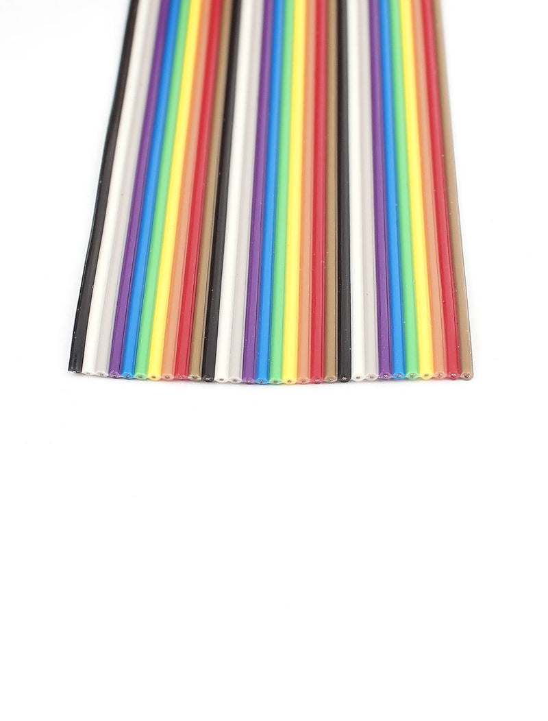 [AUSTRALIA] - uxcell IDC Wire Flat Ribbon Cable 30Pin 1.27mm 10Ft Rainbow Color 