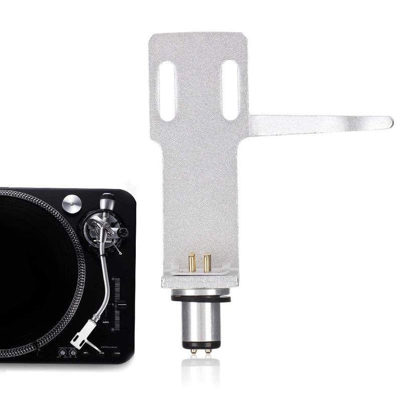 [AUSTRALIA] - Socobeta Phono Headshell Turntable Phonograph Player Headshell High-end Phono Cartridge Headshell Record Player Kit(Silver) Silver 