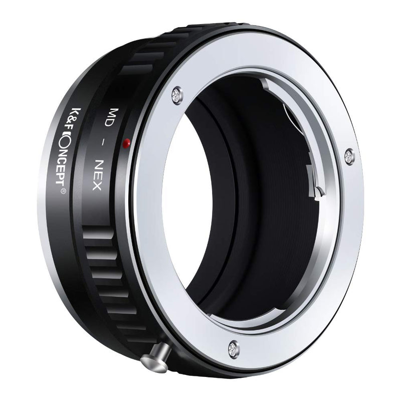 Lens Mount Adapter K&F Concept Copper Adapter Compitable with Minolta MD MC Lens to Sony NEX E-Mount Camera