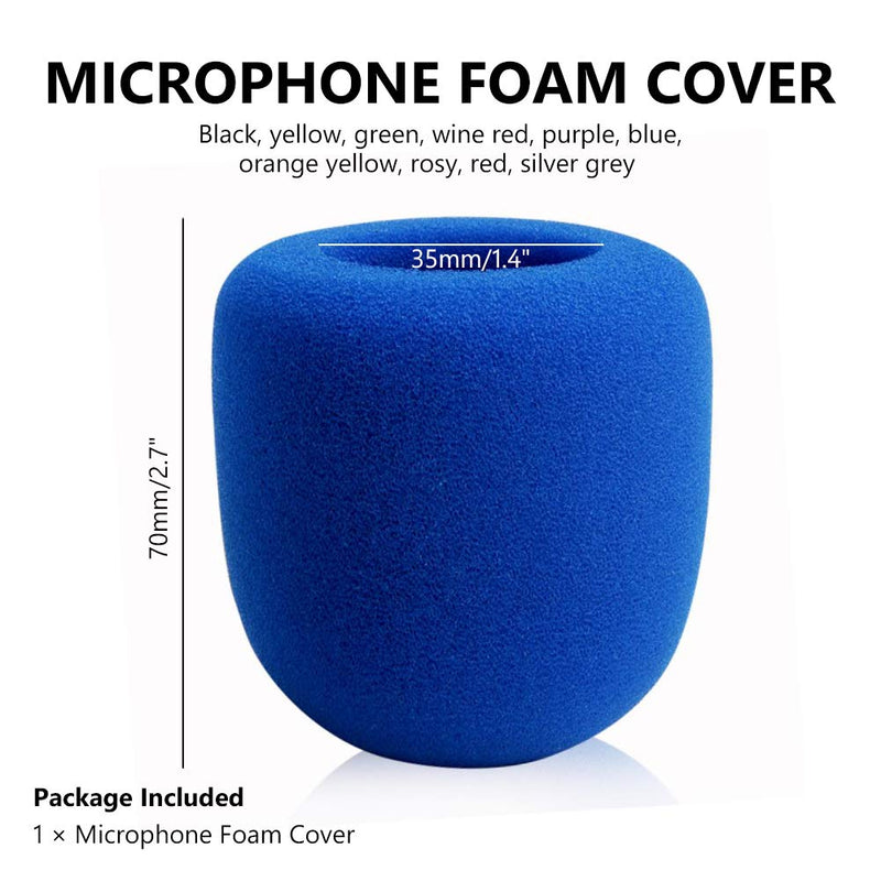 [AUSTRALIA] - Foam Microphone Covers, Thick Handheld Stage Mic Windscreen for KTV Karaoke DJ (Multi-Color - 30 Pack) 