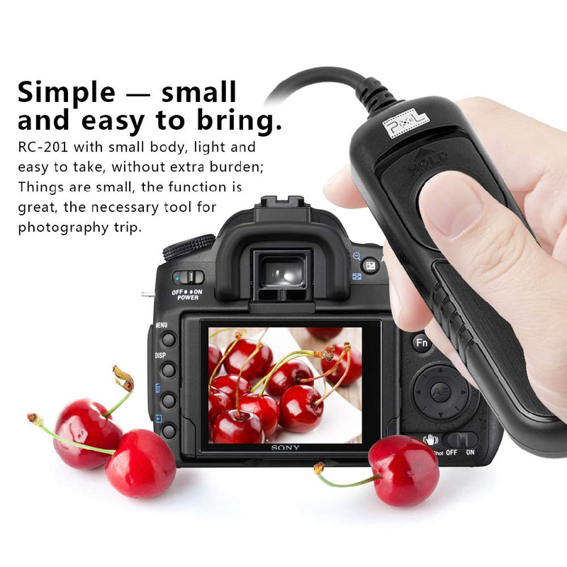 Pixel RC-201 S2 Remote Commander Shutter Release Cable for Sony Digital Cameras Replaces Sony RM-SPR1 201-S2