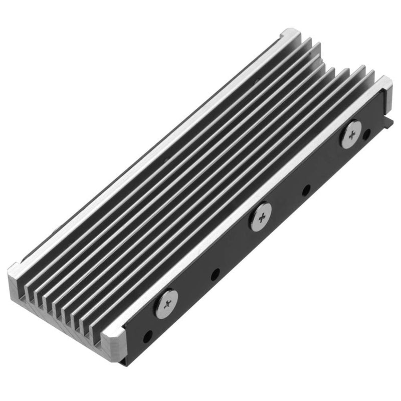 NVMe Heatsinks for M.2 2280mm SSD Double-Sided Cooling Design（Silver）