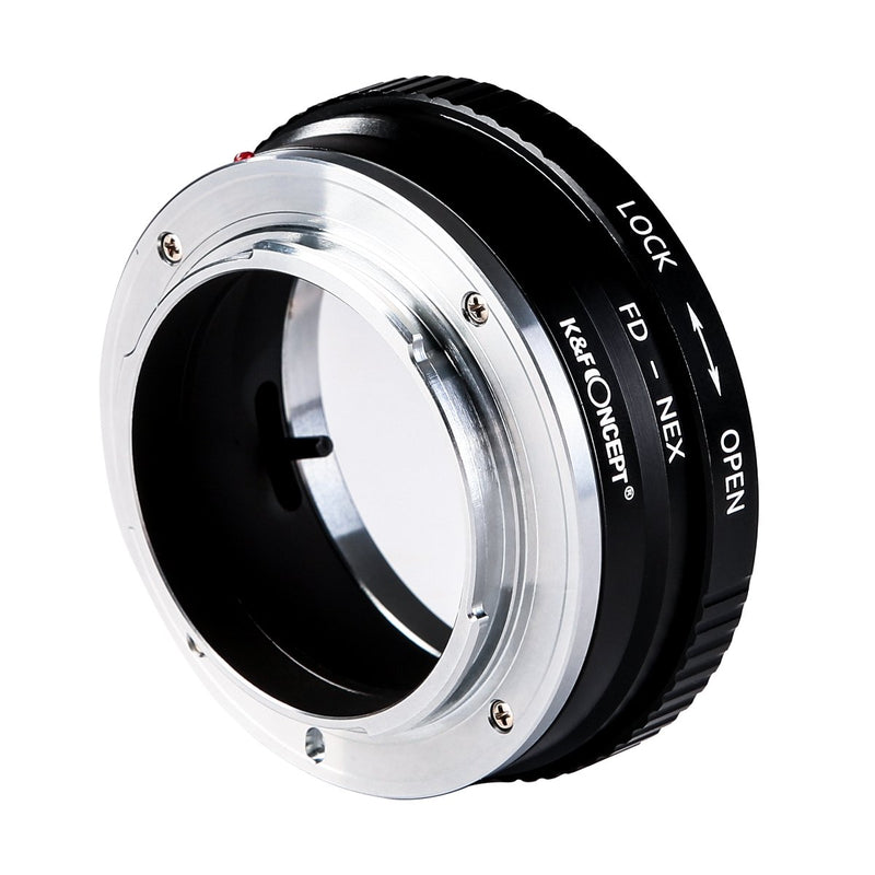 K&F Concept Lens Mount Adapter FD to NEX Copper Adapter Compatible with Canon FD FL Lens Compatible with Sony NEX E-Mount Camera