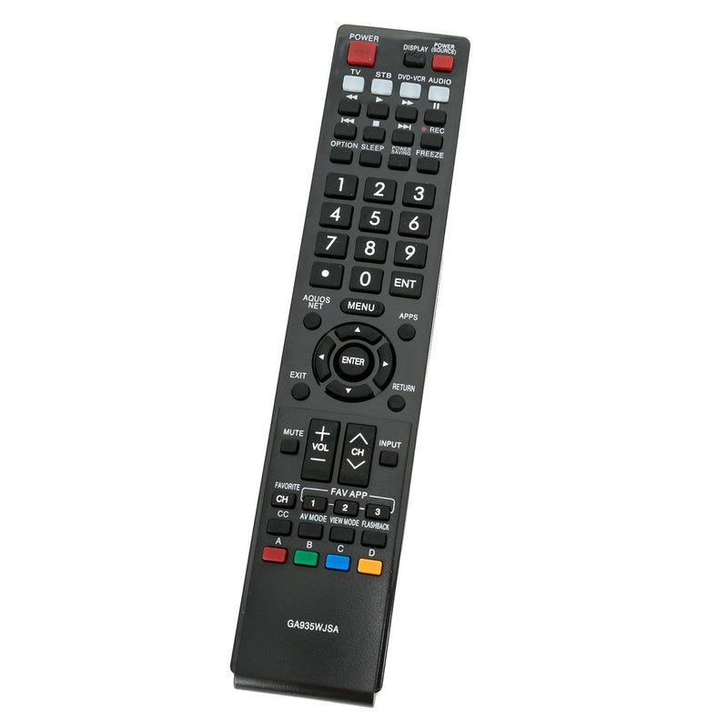 GA935WJSA Replacement Remote Control fit for Sharp AQUOS TV LC-70LE734U LC-40LE830U LC40LE830UN LC46LE830UN LC52LE830UN LC60LE830UN LC-46LE830U LC-52LE830U LC-60LE830U LC-40LE832U