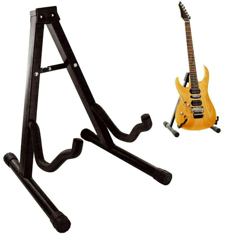 K-ONE Guitar Stand A Frame Foldable Universal Fits All Guitars Acoustic Electric Bass Stand A
