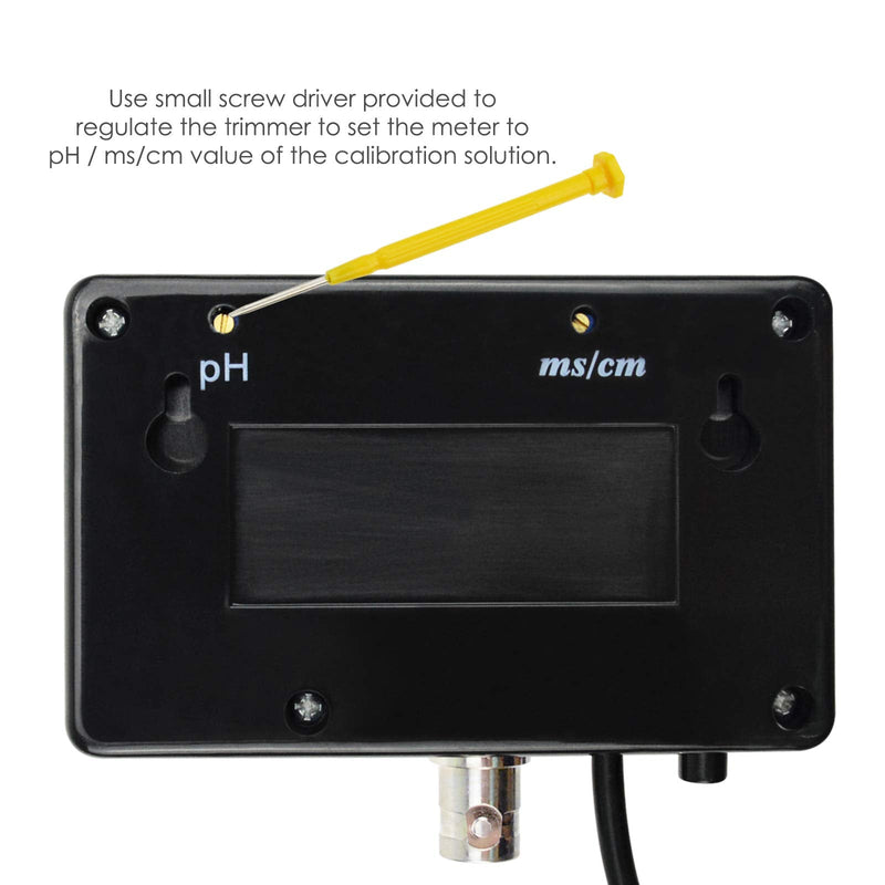 pH/EC Conductivity Meter with ATC Water Quality Tester 0.0-14.0pH / 0~19.99ms/cm Aquarium, Hydroponics Tool PH/EC METER