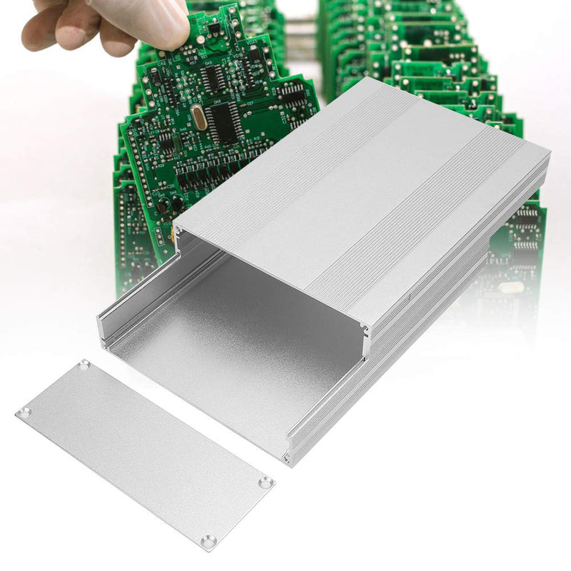 Aluminum Enclosure, DIY Aluminum Case PCB Instrument Cooling Box Electronic Project Case 54×145×200mm for Electronic Products, Printed Circuit Board