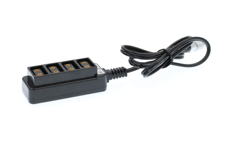 Eonvic B Type 4 Port D-tap Splitter Hub to 3 pin steadicam Zephyr Power Supply Cable for Camera