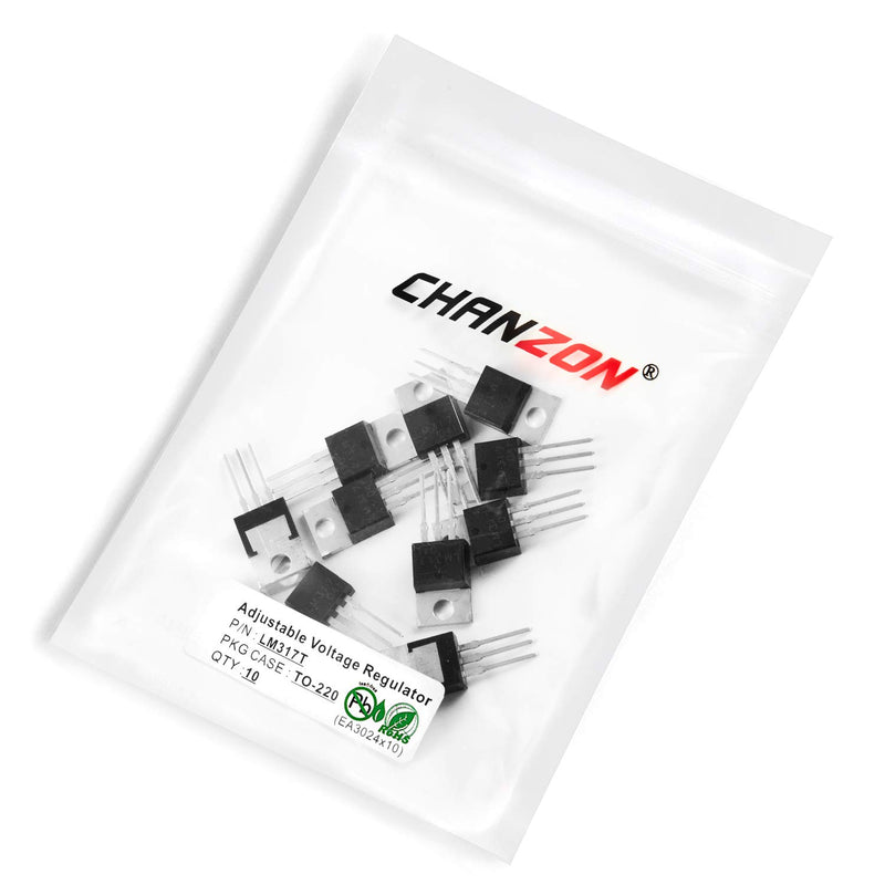 Chanzon 10pcs LM317T TO-220 Adjustable Voltage Regulator ATX Transistor 1.2A