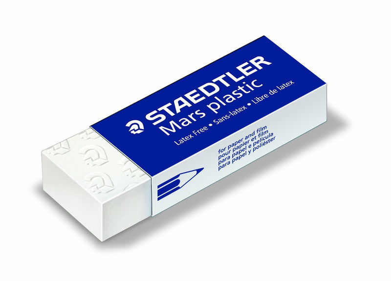 Staedtler Mars Plastic Eraser, 2 Each (52650BK2) , Blue