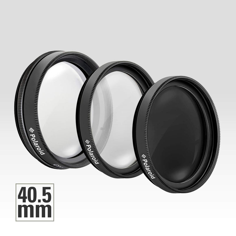 [AUSTRALIA] - Polaroid Optics 40.5mm 3-Piece Filter Kit Set [UV,CPL, Neutral Density] includes Nylon Carry Case – Compatible w/ All Popular Camera Lens Models. 
