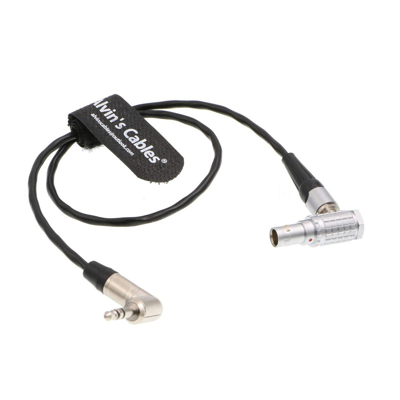Alvin's Cables Red Komodo Timecode Cable Tentacle Sync 3.5mm TRS to EXT 9 Pin Male Right Angle 3.5mm TRS