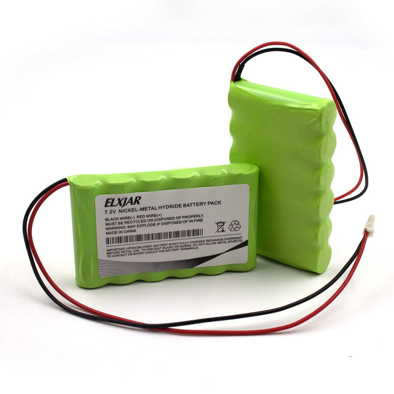 (2-Pack) 7.2V 1500mAh 300-03864-1 Battery Compatible with Honeywell Lynx L3000, Lynx L5000, Lynx L5100, Lynx L5200, LYNXRCHKIT-SC, Ademco WALYNX-RCHB-SC, Bentel BW-B72K Wireless Alarm Control Panels