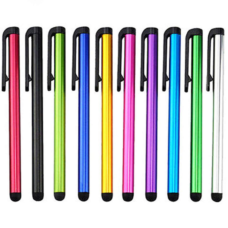 Multi Color Universal Small Touch Stylus Metal Pen for Mobile Phone Cell Smart Phone Tablet iPad iPhone (Multi Color - 10pcs)