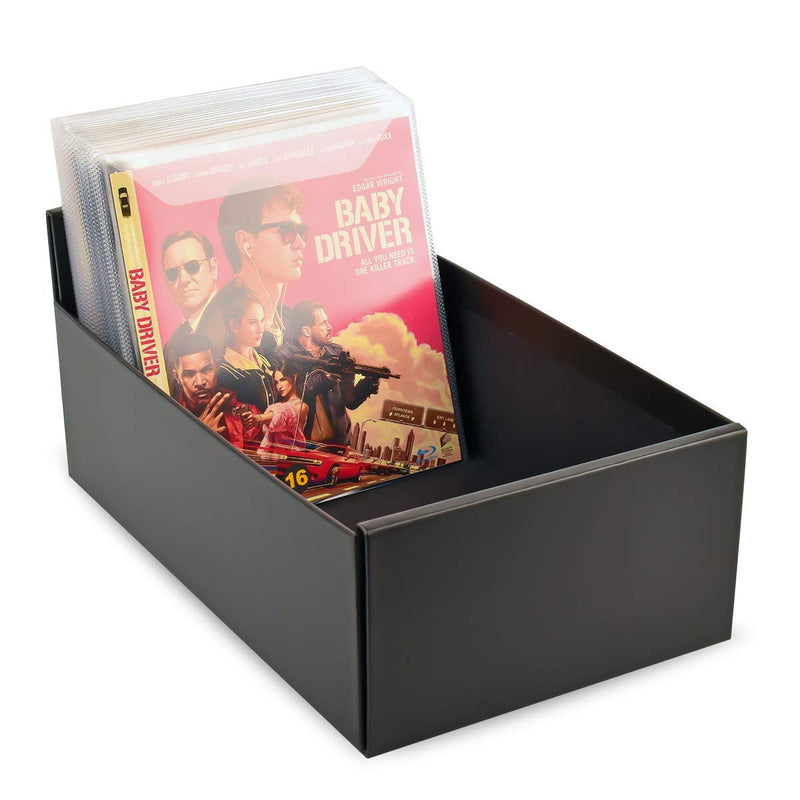 [AUSTRALIA] - Tarifold Storage Box for DVD Storage, CD Storage, Blu-ray Storage and Xbox Video Games, Black (10290) 
