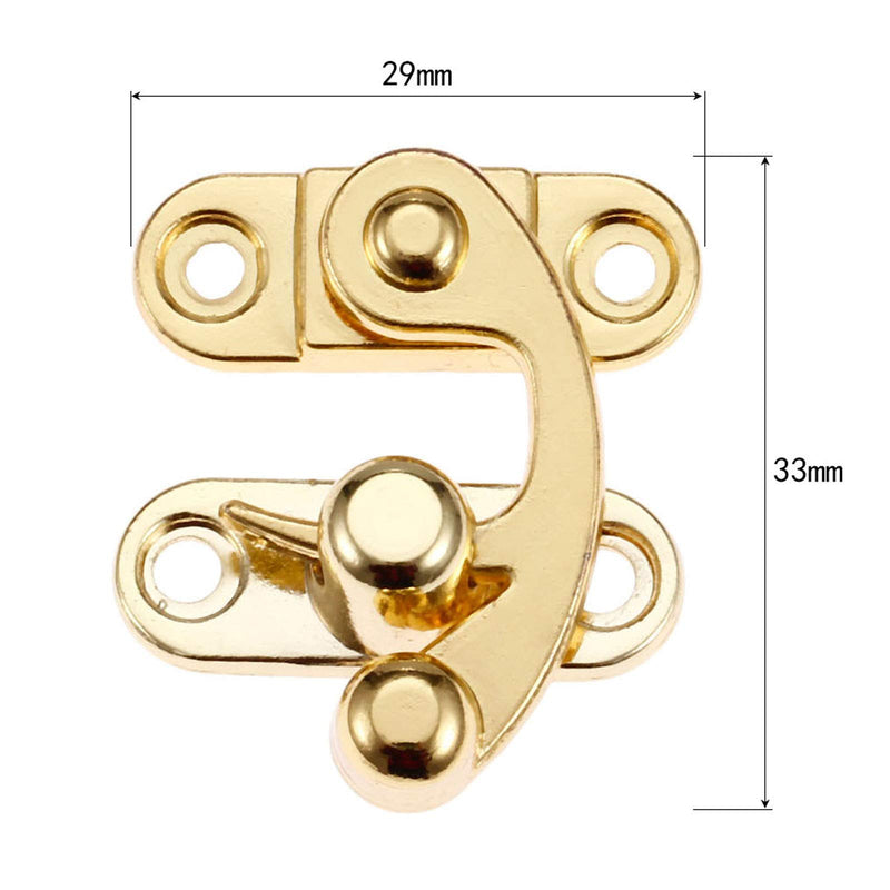 [AUSTRALIA] - 6 Pcs Vintage Hasps Lock Latch with Screws Toggle Latch Buckles for Vintage Wooden Box, Heavy Duty Wooden Box, Jewelry Box, Gift Box, Wine Box 