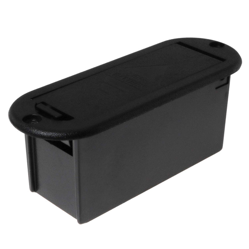 E-outstanding 9V Battery Box 2PCS Black Musical Accessories 9V Battery Case Holder for Active Guitar Bass Pickup