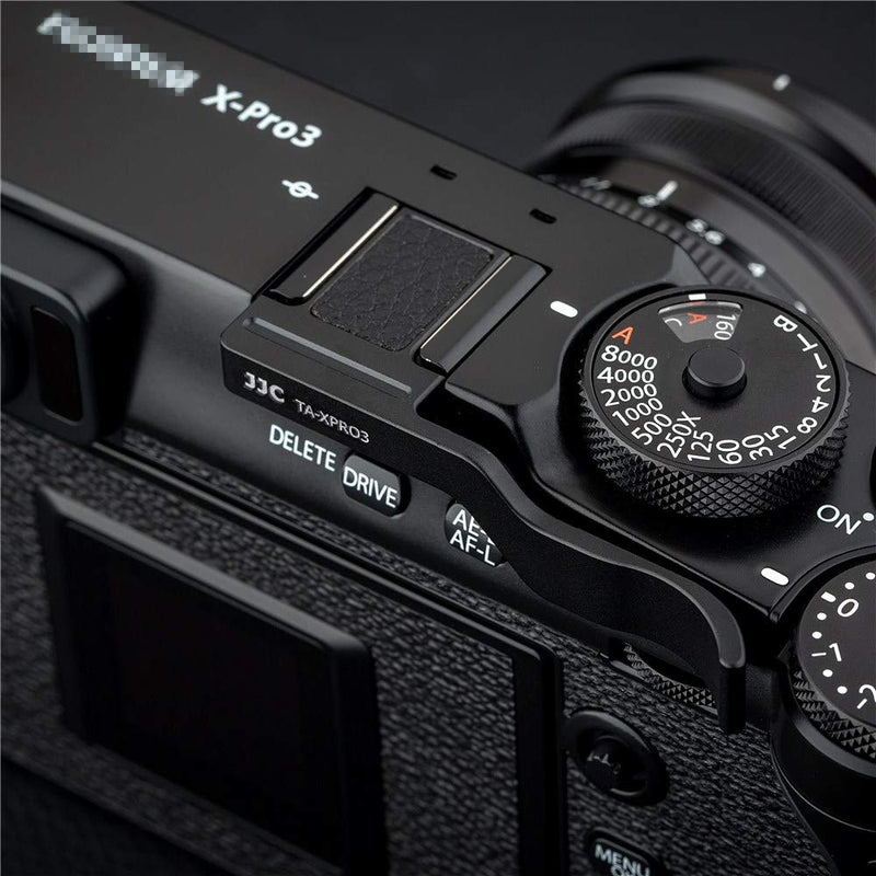 JJC Deluxe Metal Thumb Up Grip for Fujifilm Fuji X-Pro3 X-Pro2 X-Pro1 Xpro3 Xpro2 Xpro1 Digital Mirrorless Camera Thumb Support