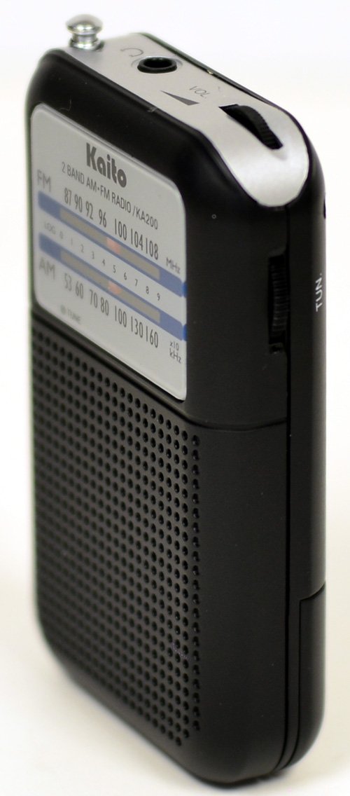 Kaito KA200 Pocket AM/FM Radio, Black