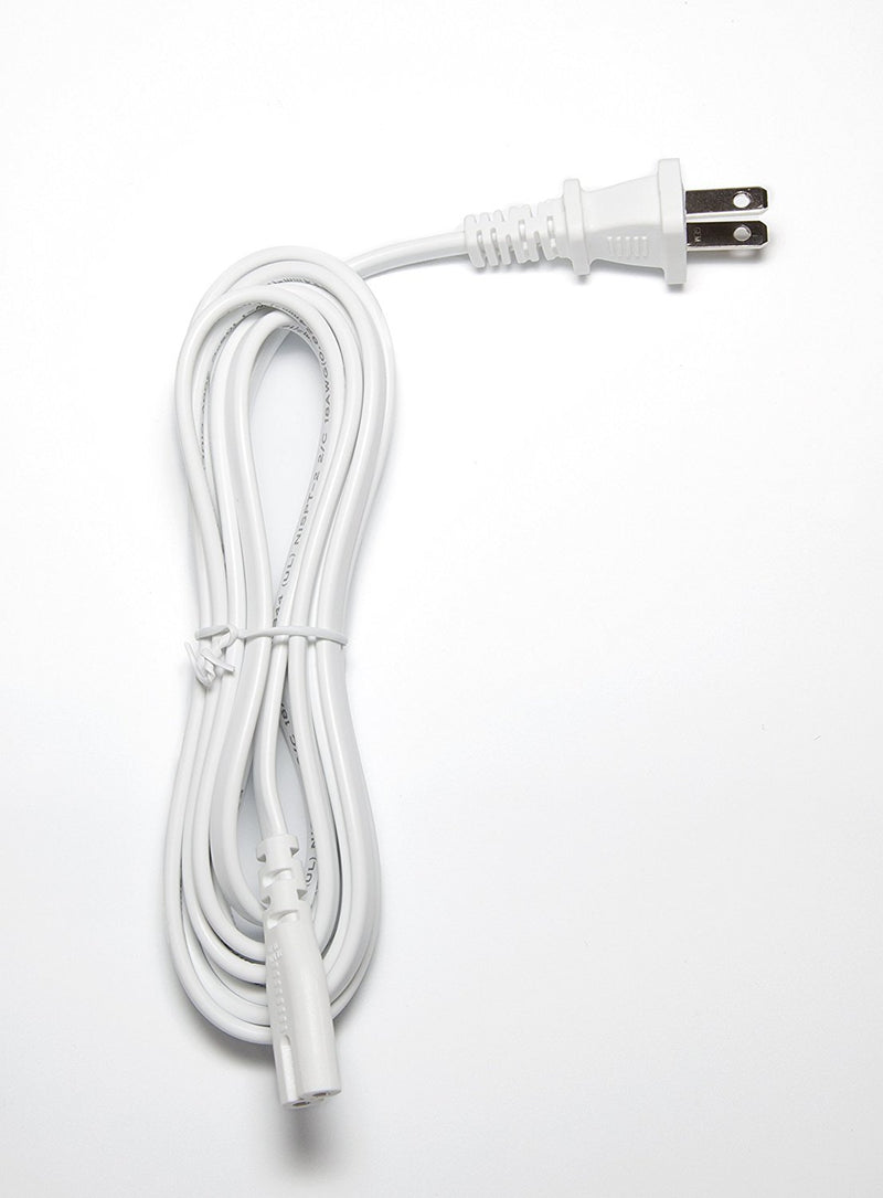 Omnihil White 5 Feet AC Power Cord Compatible with Bose SoundTouch 300 Soundbar