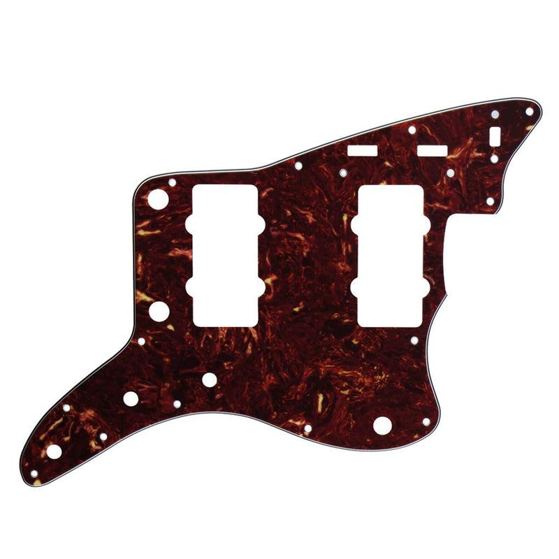 [AUSTRALIA] - IKN 4Ply Red Tortoise Shell 65 60s Vintage Pickguard Guitar Scratch Plate w/Screws Fit American/Mexican Made Vintage Style Jazzmaster Pickguard Replacement 
