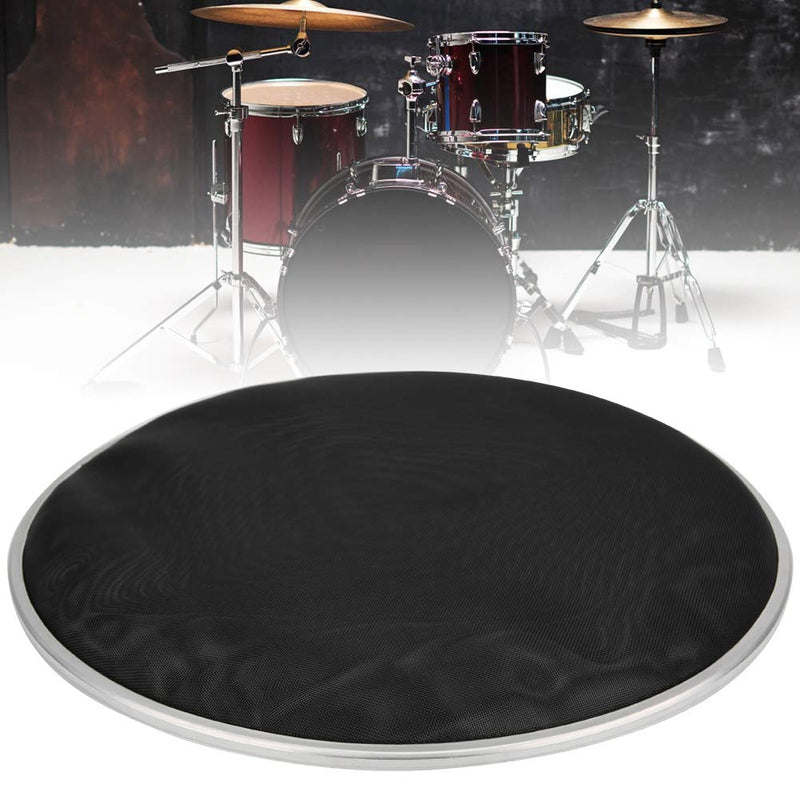 Bnineteenteam Drumhead Pack Drum Mesh Heads Silent 10 Inches Drum Set Percussion Drum Kit Replacement Parts Black