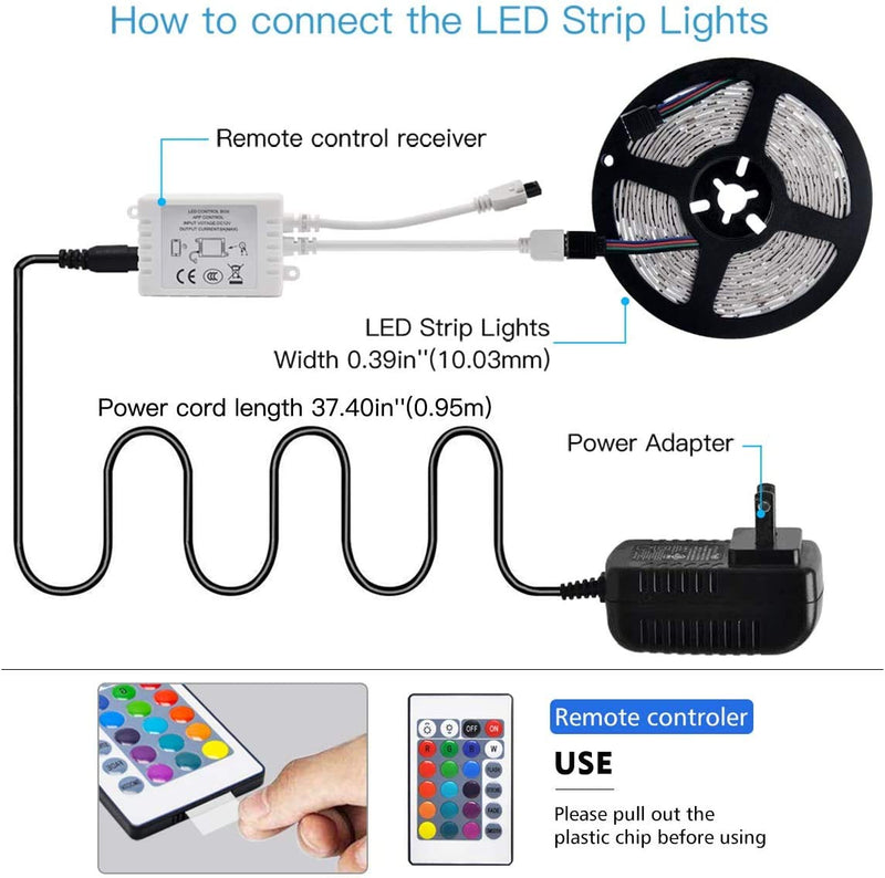 [AUSTRALIA] - Led Lights Smart Led Strip Lights 16 Feet 16.4 ft 