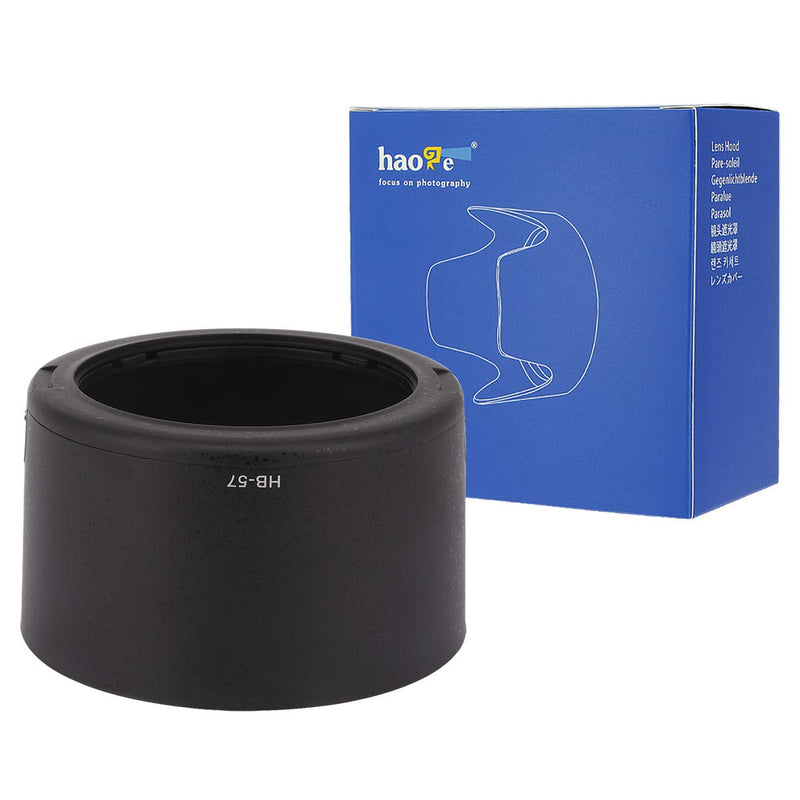 Haoge Bayonet Lens Hood for Nikon Nikkor AF-S 55-300mm f4-5.6G ED VR DX Lens Replaces Nikon HB-57