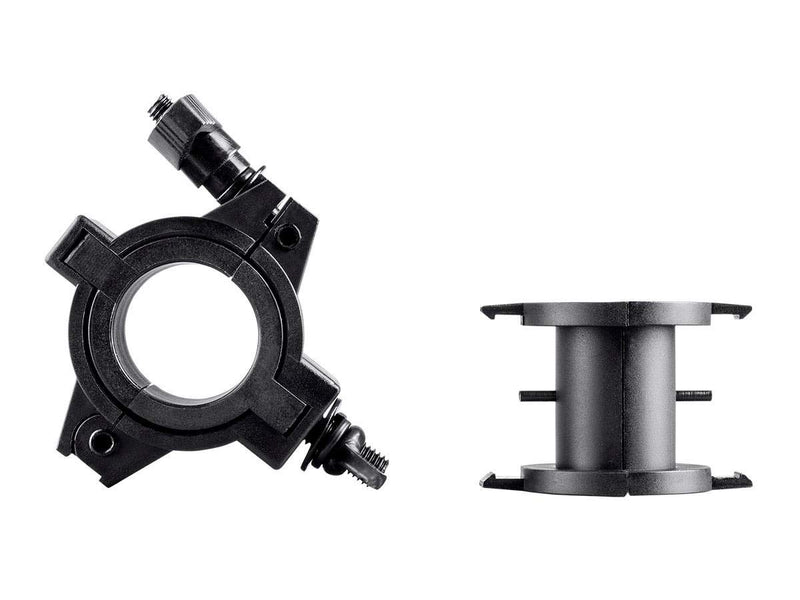 [AUSTRALIA] - Monoprice 601000 ABS Molded O-Clamp Black | with Low Profile Mounting, Fits Truss diameters of 1", 1.5", and 2" - Stage Right Series 