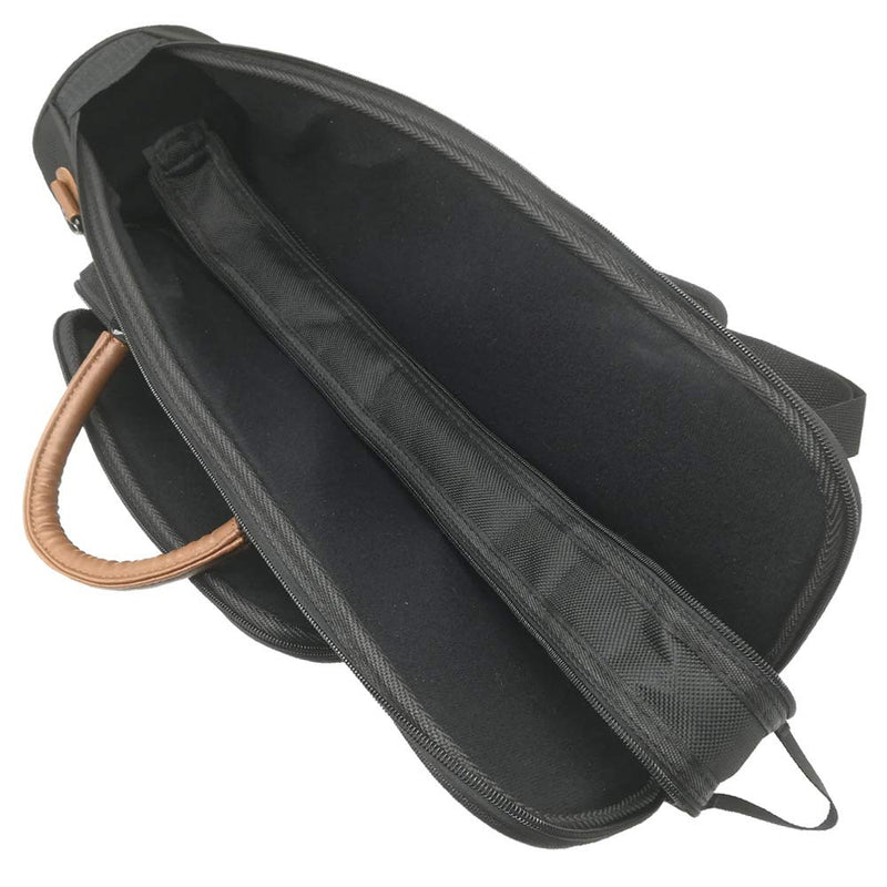 Xinlinke Professional Trumpet Gig Bag 1200D Water-resistant Oxford Cloth Soft Carrying Case 15mm Foam Cotton Padded with Adjustable Shoulder Strap