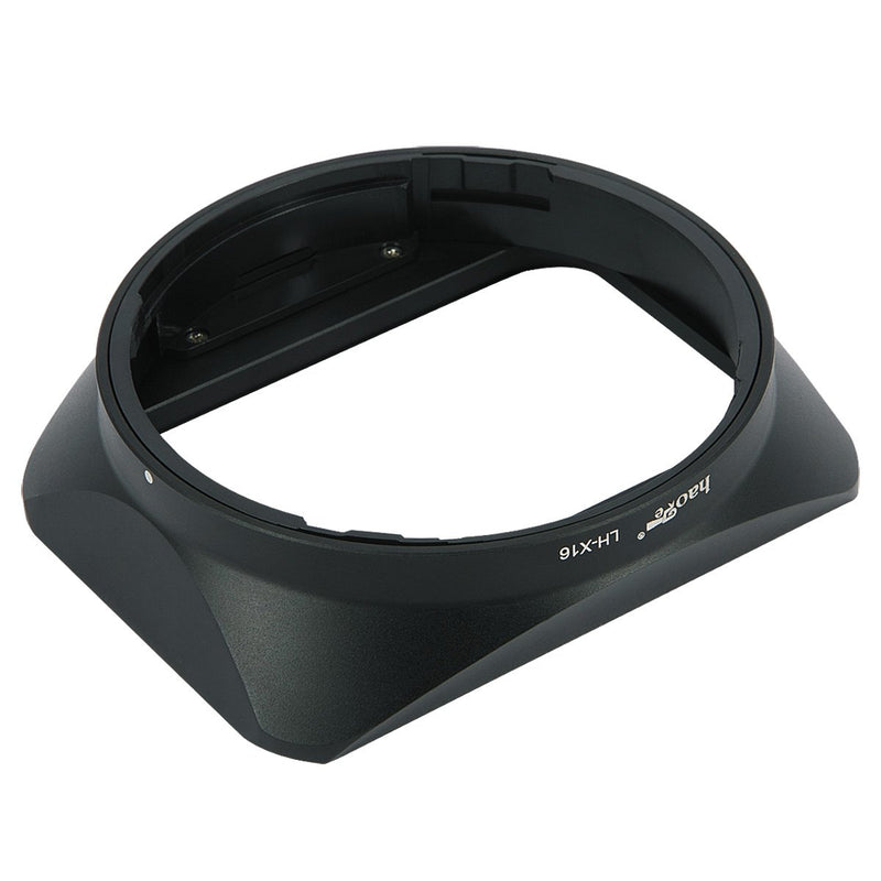 Haoge Bayonet Square Metal Lens Hood Shade with Cap for Fujifilm Fuji Fujinon XF16mmF1.4 XF 16mm F1.4 R WR Wide Angle on X-Pro2 X-Pro1 X-T2 X-T1 X-T20 X-T10 X-E2S X-A5 X-A20 X-E3 X-H1 Replace LH-XF16 for XF 16mm F1.4 R WR