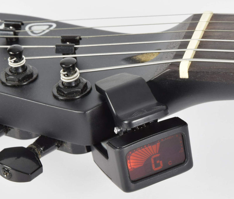 Chord | Low-profile Headstock Clip-on Tuner | Guitar, Bass or Ukulele
