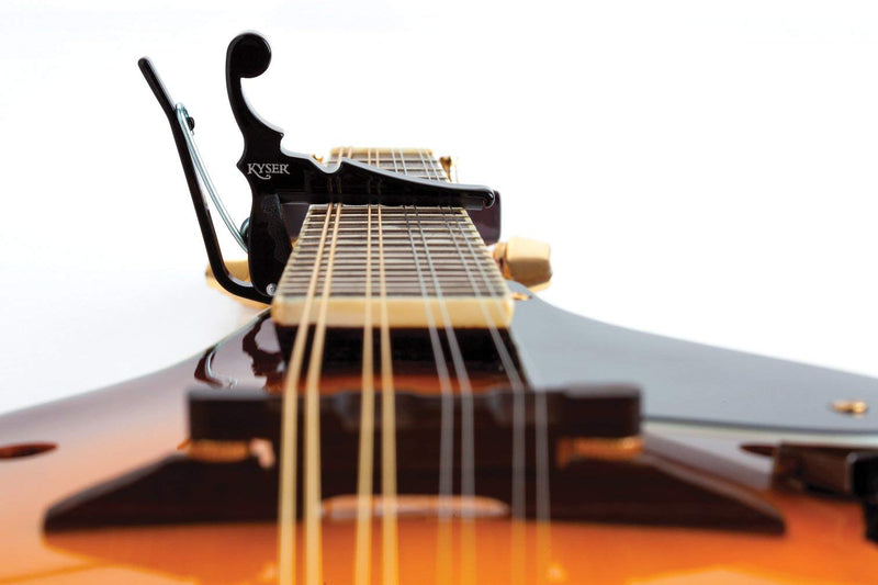 [AUSTRALIA] - Kyser Quick-Change Capo for banjos, ukuleles, and mandolins, Black, KBMB 