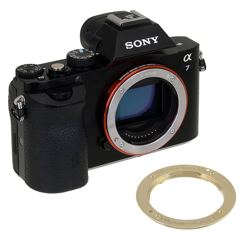 The Tough E-Mount Signature Edition LT from Fotodiox Pro - A Distinctive Brass, Light Tight Replacement Lens Mount for Sony NEX & E-Mount Camera Bodies (APS-C & Full Frame Such as NEX-5, NEX-7 & a7)