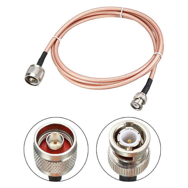 uxcell Low Loss RF Coaxial Cable Connection Coax Wire RG-142 N Male to BNC Male 243cm