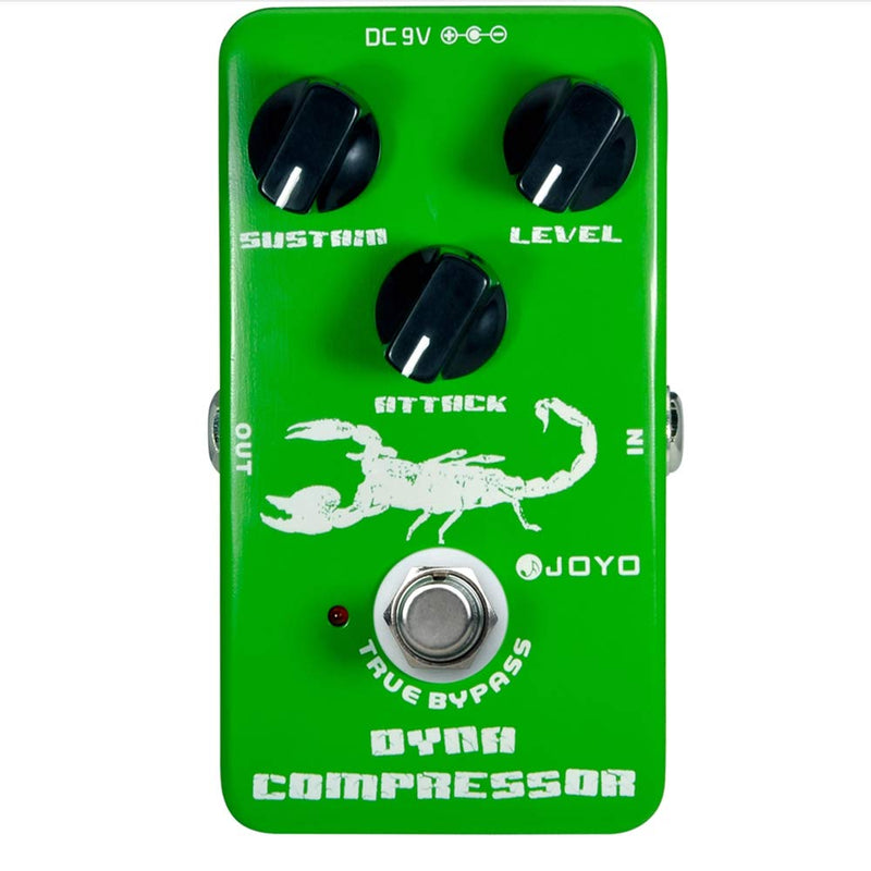 [AUSTRALIA] - JOYO JF-10 Dynamic Compressor Pedal Effect Re-create Classic Ross Compressor Pedal for Electric Guitar Bass Sustainer Pedal 