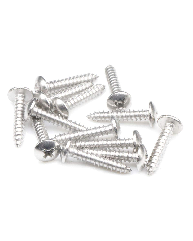 100Pcs #6 x 3/4" Truss Head Phillips Wood Screws Stainless Steel 304 Self Tapping Screw | by IMSCREWS 100 Pcs #6x3/4" Silver