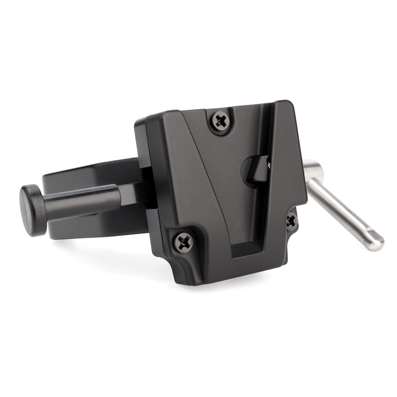 KOERTACOO V-Mount Lock Battery Adapter with Clamp for Mounting to Light Stand Tripod.