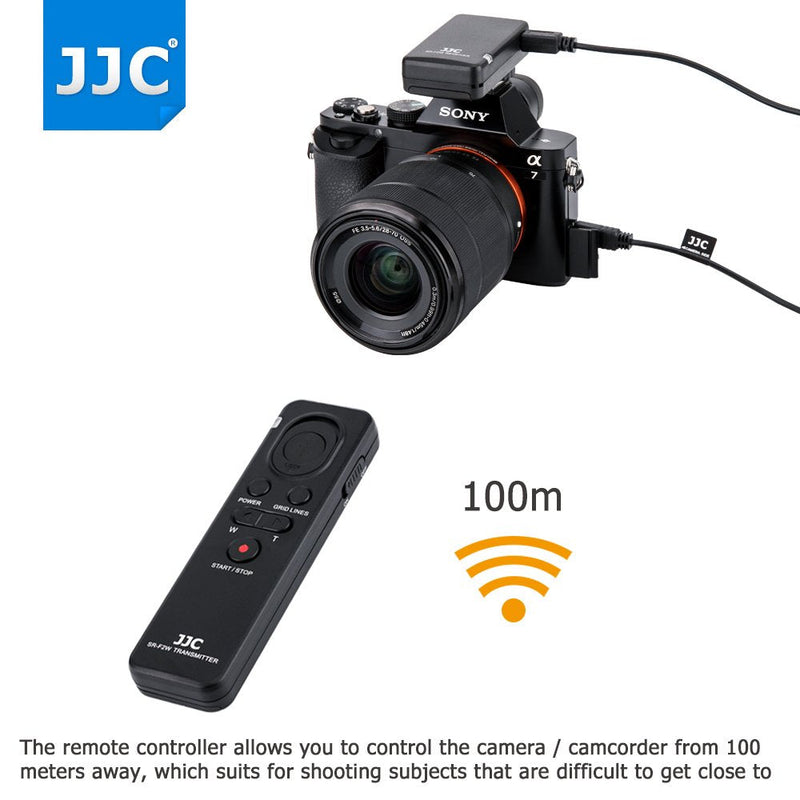 JJC Wireless Shutter Remote Control for Sony ZV-1 A1 A7 IV III II A7RIV A7RIII A7SIII A7RII A7SII A9 II A6600 A6500 A6400 A6300 A6100 A6000 RX10 IV III RX100 VII VI VA V IV III Replac RMT-VP1K RM-VPR1