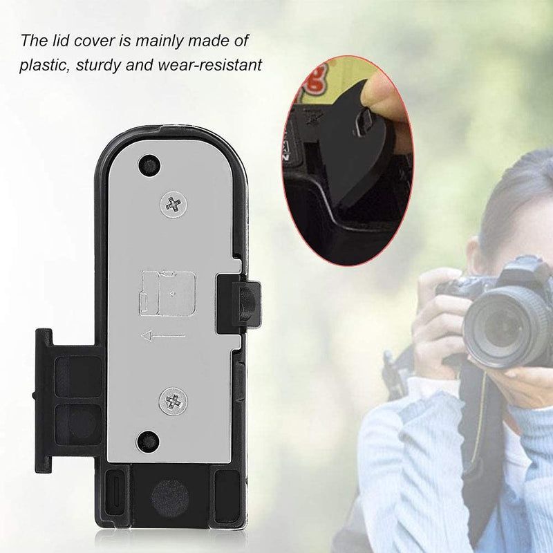 Acouto Battery Door Cover Lid Cap Replacement Digital Camera Battery Cover Repair Parts Fit for Nikon D5100 Cameras Metal and Plastic