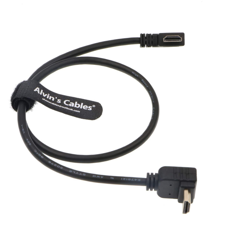 Alvin's Cables Z CAM E2 L Shape 2.0 HDMI Cable for Portkeys BM5 Monitor 90 Degrees Up to Right Angle Down 60CM