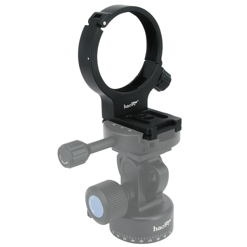 [AUSTRALIA] - Haoge LMR-N372 Lens Collar Replacement Foot Tripod Mount Ring for Nikon AF-S NIKKOR 70-200mm f/4G ED VR and AF-S 300mm F/4E PF ED VR Lens Built-in Arca Type Quick Release Plate Replace Nikon RT-1 