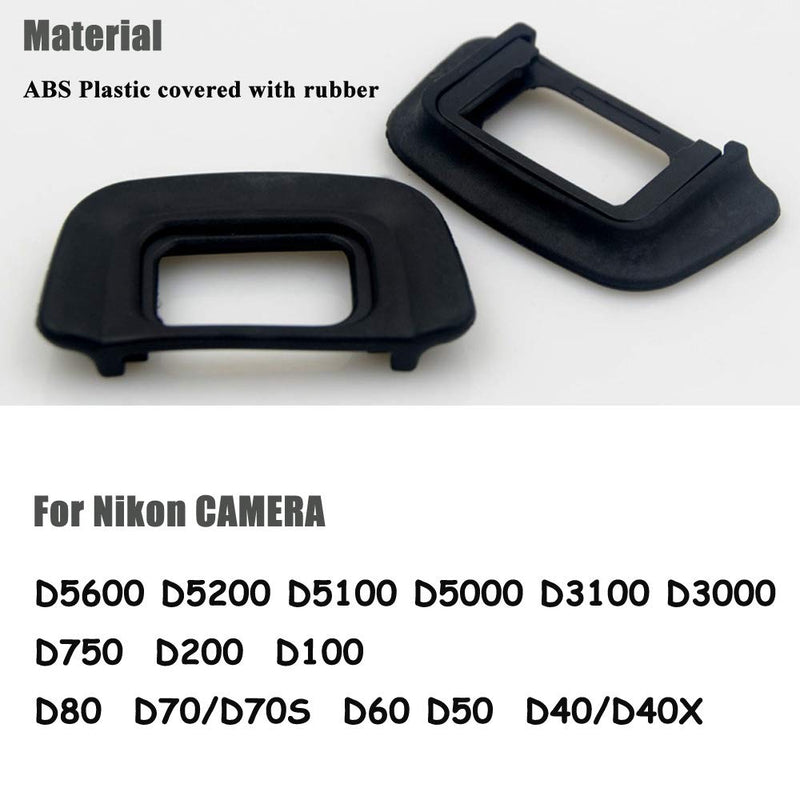 D5200 DK-20 Viewfinder Eyepiece Eyecup Eye Cup for Nikon D5200 D5100 D3100 D3000 D60 Digital Camera[2 Packs] and Camera Level Hot Shoe Level[2 Packs], Replace Eyepiece DK-20, Fire Rock Eyecup DK20