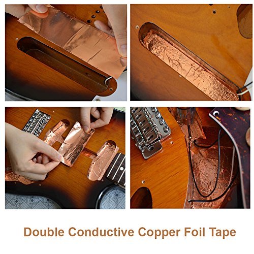 Creanoso Copper Foil Shielding Tape for Guitars - Double Conductive - Telecaster Stratocasters
