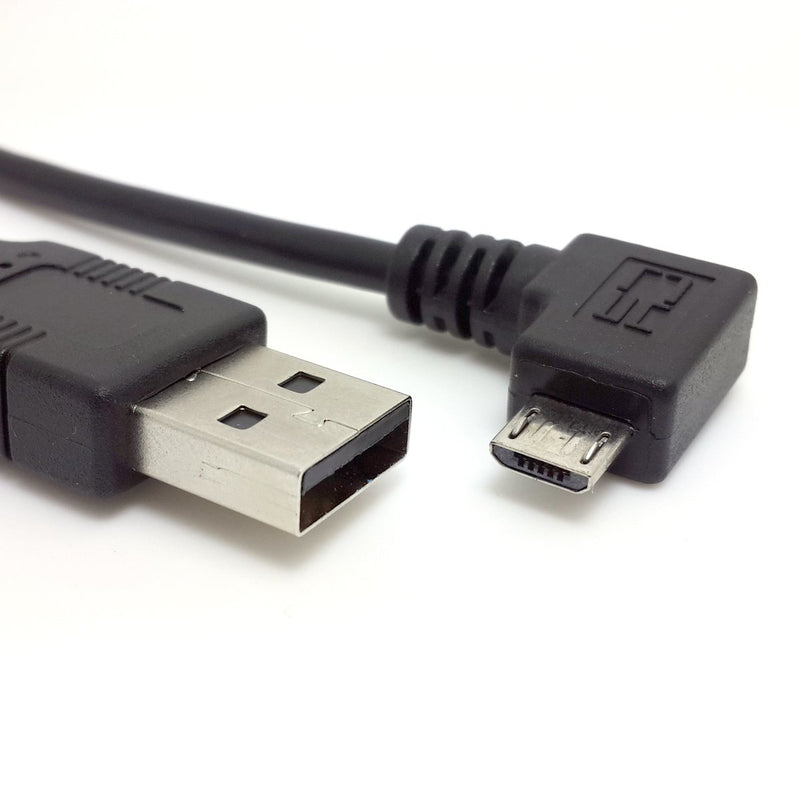 HDMIHOME Right Angled 90 Degree Micro USB Male to USB Male Data Cable 1m for i9500 N7100