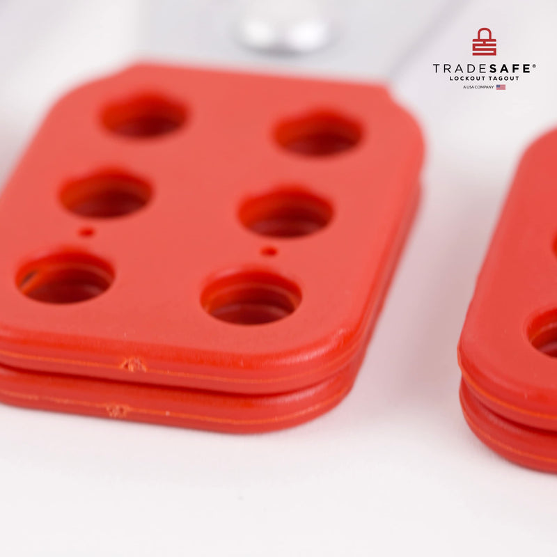 TRADESAFE Lock Out Tag Out Hasp, 6 Pack, Stainless Steel Safety Hasp Lock for Padlocks, Tamper-Proof and Impact-Resistant