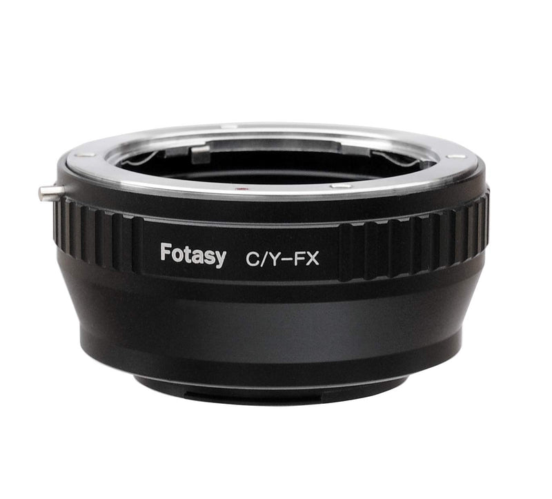 Fotasy Contax Yashica C/Y Lens to Fuji X Adapter, CY Mount to X Mount Converter,Compatible with Fujifilm X-Pro1 X-Pro2 X-Pro3 X-E2 X-E3 X-A5 X-A7 X-A10 X-T1 X-T2 X-T3 X-T10 X-T20 X-T30 X-T100 X-H1, FXCY, Black CY- Fujifilm X adapter