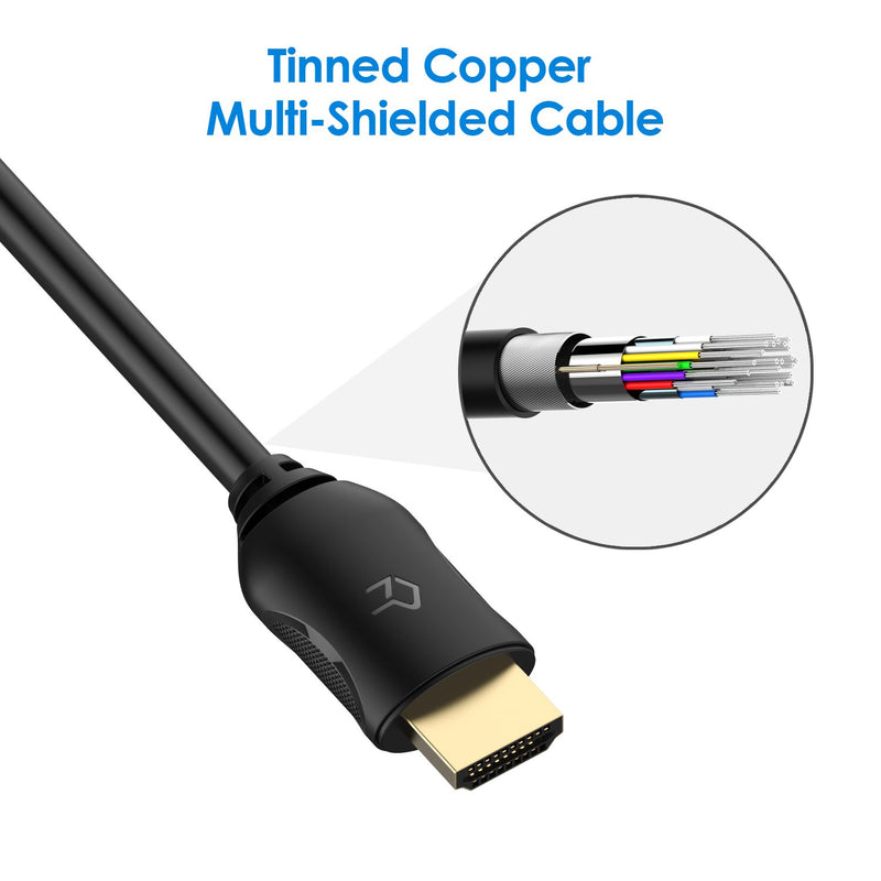 Rankie HDMI Extension Cable, High Speed HDMI Extension Cable Male to Female with Ethernet, 6 Feet